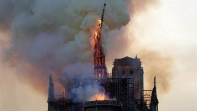 حريق كاتدرائية نوتردام بباريس