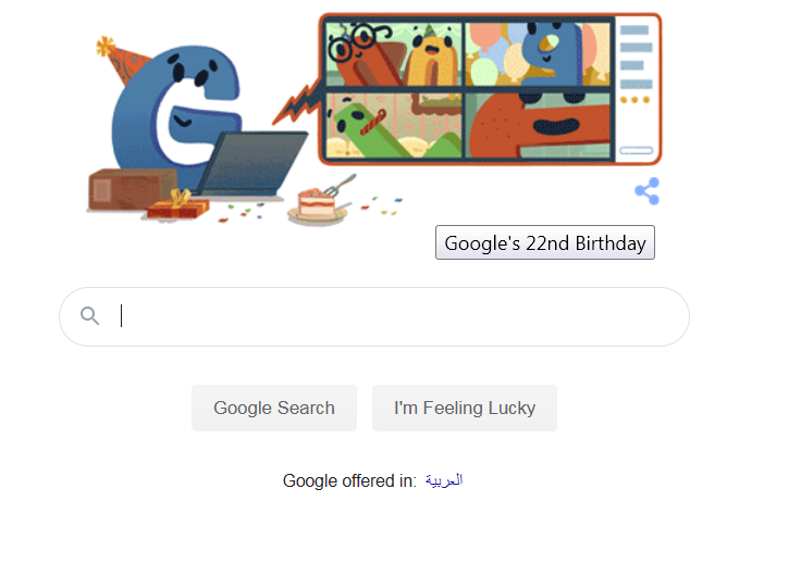 ذكرى ميلاد جوجل